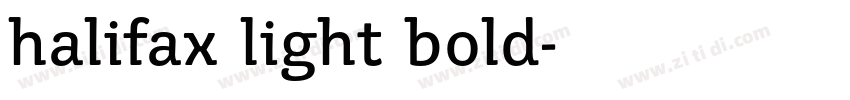 halifax light bold字体转换